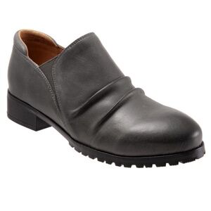 NEW NIB Softwalk Womens Mara Gray Grey Leather Ankle Comfort Booties Boots 8.5 M